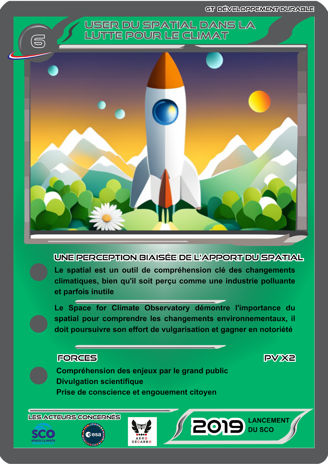 User du spatial dans la lutte contre le changement climatique